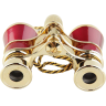Бинокль театральный VEBER OPERA БГЦ 3x25 с цепочкой, красный/золотой 10997